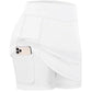 Women’s High-Waist Sport Skort – Tennis, Golf & Running Skirt with Pockets