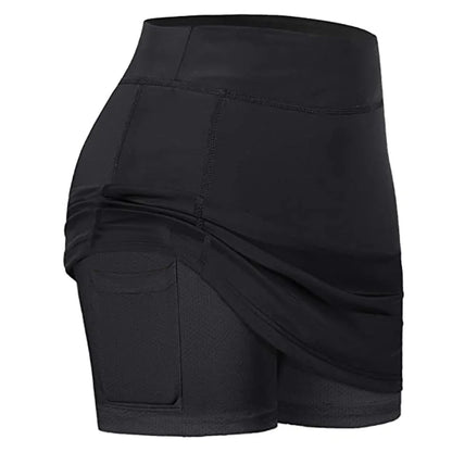 Women’s High-Waist Sport Skort – Tennis, Golf & Running Skirt with Pockets