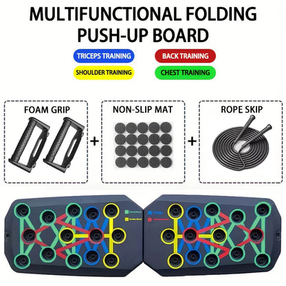 Foldable Push-Up Board Set – Full Body Training System