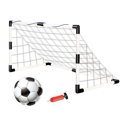 Folding Soccer Goal Set – Kids’ Football Net with Inflatable Ball