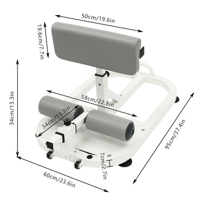 Multi-Function Deep Squat Bench – Home Gym Leg & Core Workout Station