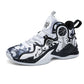 Men’s Graffiti Basketball Shoes – Non-Slip Outdoor Training Sneakers