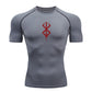 Men’s Printed Compression Shirt – Quick-Dry Athletic Base Layer
