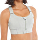 Women’s Front-Zip Sports Bra – Adjustable, Shockproof, Plus Size