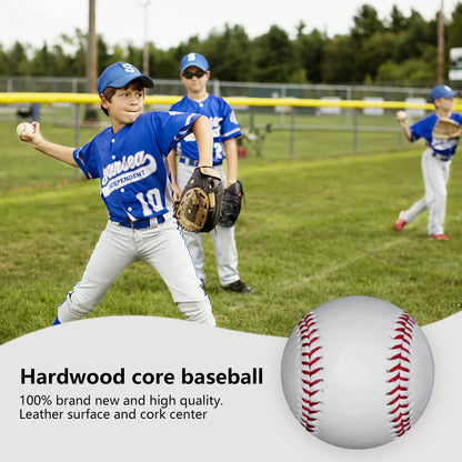 9-Inch Exercise Baseball – Soft Rubber Core Training Ball