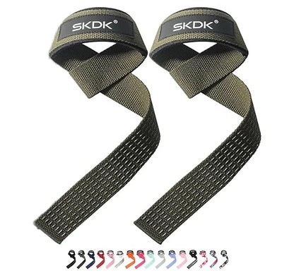 2 Pairs Sports Grip Booster Belts – Non-Slip Silicone Pull-Up & Deadlift Straps