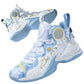 Men’s Graffiti Basketball Shoes – Non-Slip Outdoor Training Sneakers