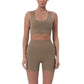 Women’s 2-Piece Summer Outfit – Sleeveless Crop Top & High-Waisted Shorts Set