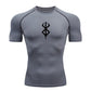 Men’s Printed Compression Shirt – Quick-Dry Athletic Base Layer